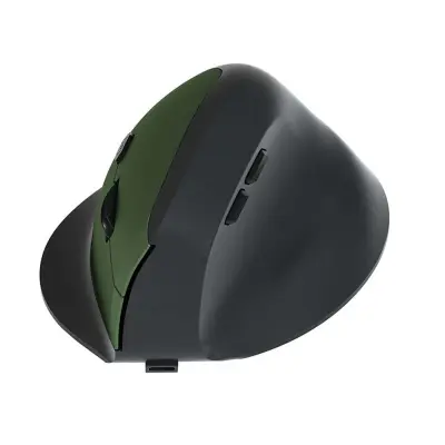 Ergonomska navpična brezžična miška - 2.4G + Bluetooth dvojni način Green