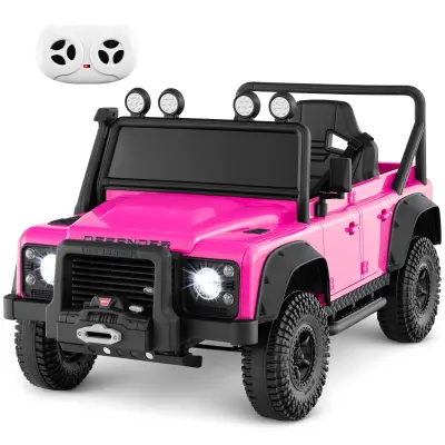 Land Rover Defender električni avtomobil za otroke, roza