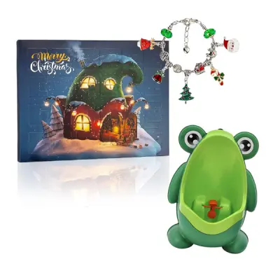 Set za izdelavo zapestnic, Božični adventni koledar + Pisoar za učenje uporabe stranišča | ADVENTMIMIPEE