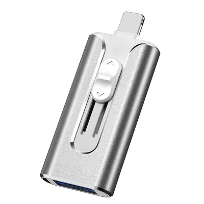 3-v-1 hitri pomnilniški ključek | DATAFLEX Srebro