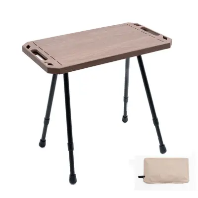 Prenosna Zložljiva Taktična Miza: Lahka, Nastavljiva Višina, Enostavna za Prenašanje Brown