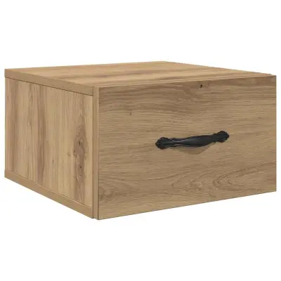 vidaXL Nočna omarica artisan hrast 35 x 35 x 20 cm Konstruiran les