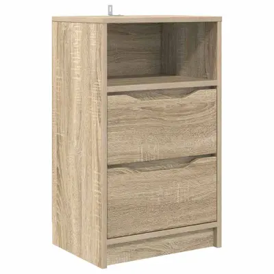 vidaXL Nočna omarica Sonoma hrast 40 x 30 x 467 cm Konstruiran les