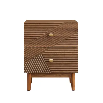 SoBuy Nočna omarica z 2 predaloma 45x40x58.2cm Funkcionalen FBT170-N