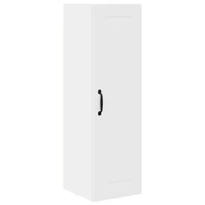 vidaXL Stenska kuhinjska omarica Bela 30 x 31 x 100 cm Konstruiran les