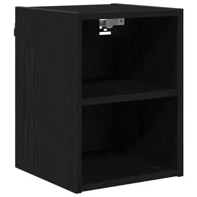 vidaXL Viseča omarica Riga Črna Orehovina 30 x 29,5 x 40 cm