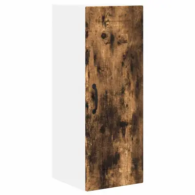 vidaXL Stenska kuhinjska omarica z vrati Dimljeni oreh 30 x 31 x 80 cm