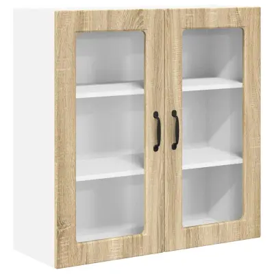 vidaXL Stenska kuhinjska omarica s polico Sonoma hrast 80 x 31 x 80 cm