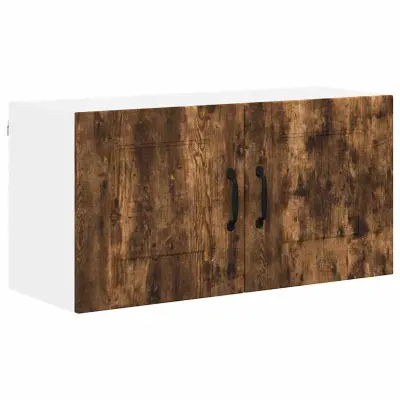 vidaXL Stenska kuhinjska omarica z vrati Dimljeni oreh 80 x 31 x 40 cm