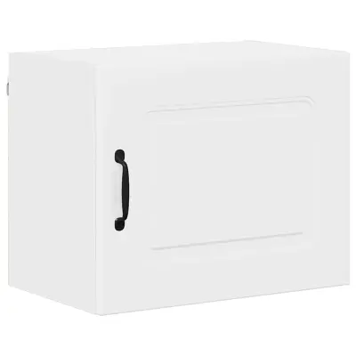 vidaXL Stenska kuhinjska omarica Visok sijaj bela 50 x 31 x 40 cm