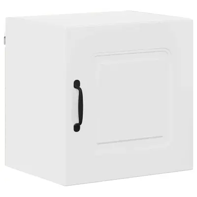 vidaXL Stenska kuhinjska omarica Visok sijaj bela 40 x 31 x 40 cm