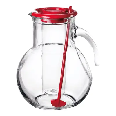 BORMIOLI, KUFRA VRČ Z RDEČIM POKROVOM, 2 L, 1 KOS