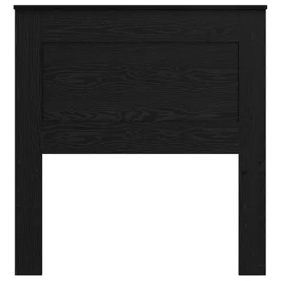 vidaXL Vzglavje z vzglavjem Črna Orehovina 100 cm Konstruiran les