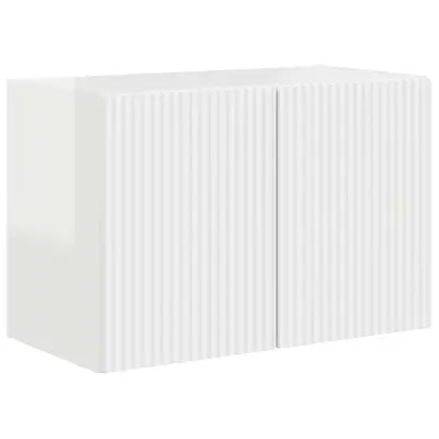 vidaXL TV stenska omara Visok sijaj bela 59,5 x 31 x 40 cm