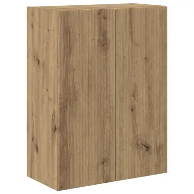 vidaXL TV stenska omara Umetni hrast 59,5 x 31 x 80 cm Konstruiran les