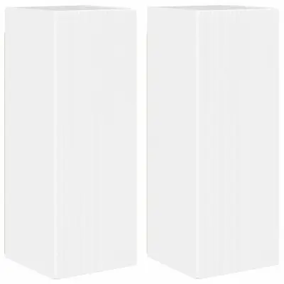 vidaXL TV stenska omara 2 pcs Svetlo Belo 30 x 31 x 80 cm