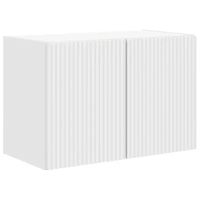 vidaXL TV stenska omara Bela 59,5 x 31 x 40 cm Konstruiran les