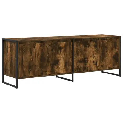 vidaXL TV omarica Dimni hrast 140 x 36 x 49.5 cm Konstruiran les