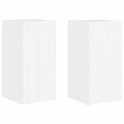 vidaXL TV stenska omara 2 pcs Svetlo Belo 30 x 31 x 60 cm