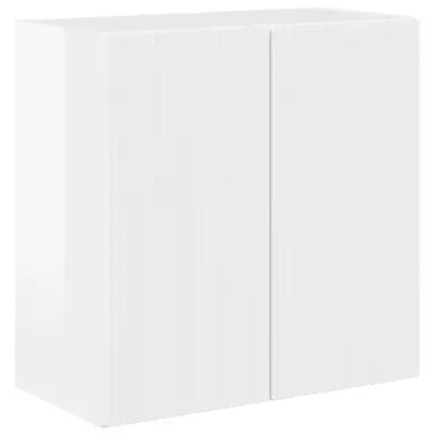 vidaXL TV stenska omara Visok sijaj bela 59,5 x 31 x 60 cm