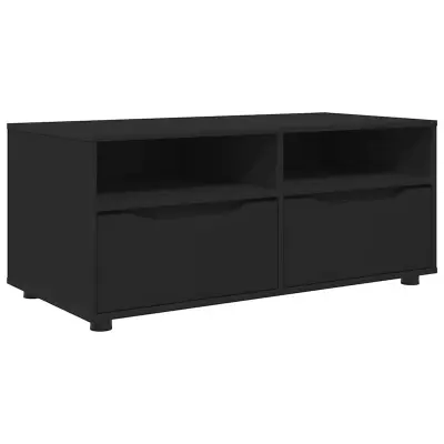 vidaXL TV omarica s predalom Črna 100 x 48 x 43 cm Konstruiran les