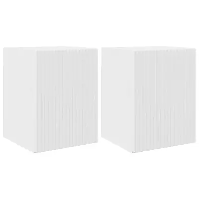 vidaXL TV stenska omara 2 pcs Svetlo Belo 30 x 31 x 40 cm