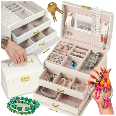 Skrinja, škatla za nakit, prostorna darilna škatla, škatla za nakit