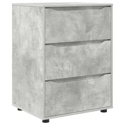 vidaXL Omarica za shranjevanje Betonsko siva 60 x 48 x 81 cm