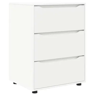 vidaXL Omarica za shranjevanje Bela 60 x 48 x 81 cm Konstruiran les