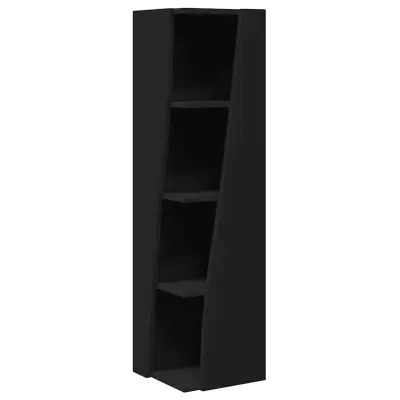 vidaXL Kotna omarica Bela 27,5x27x102cm Konstruiran les