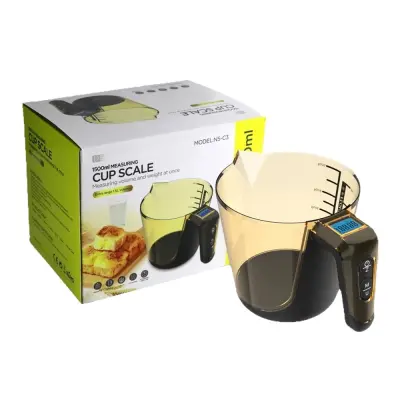 Digitalna kuhinjska tehtnica in merilna posoda - 5kg/1g visoka natančnost