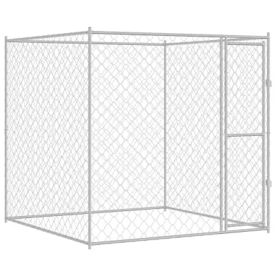 vidaXL Pasja kletka 2 x 2 x 2 m Jeklo