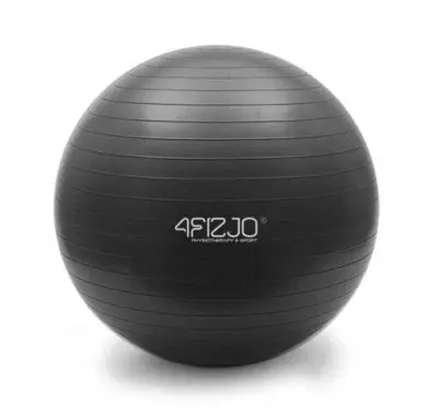 Napihljiva Gimnastična Žoga za Vadbo 85 Cm - Črna