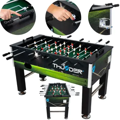 Miza za namizni nogomet– profesionalna stabilnost, 140,5 × 77 × 86,5 cm, 50 kg THUNDER® SPORT-5FT