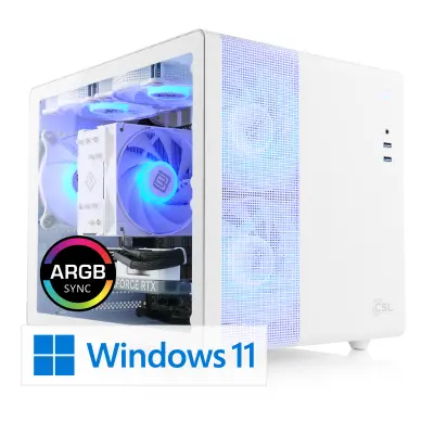 CSL Gaming PC M11940H, Intel Core Ultra 5 245KF (6x 4200 MHz), GeForce RTX 5070, 32 GB DDR5-RAM, SSD 2 TB, Windows 11 Home