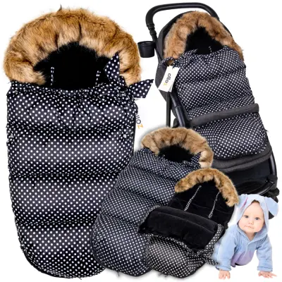 Debela spalna vreča za otroški voziček, gondolo, spalno vrečo, pike