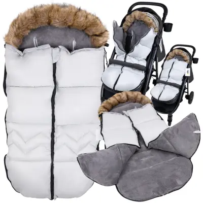 Otroška spalna vreča za sani za voziček z gondolo, zimska topla debela spalna vreča 5 v 1