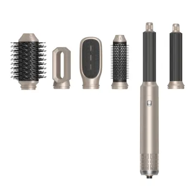 6-v-1 Zlata krtača za vroč zrak - Multifunkcijski oblikovalec las za vse tipe las