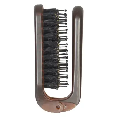 Zložljiva prenosna krtača za lase z divjimi ščetinami za potovanja Brown