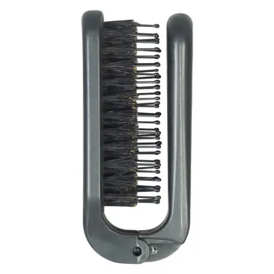 Zložljiva prenosna krtača za lase z divjimi ščetinami za potovanja Black