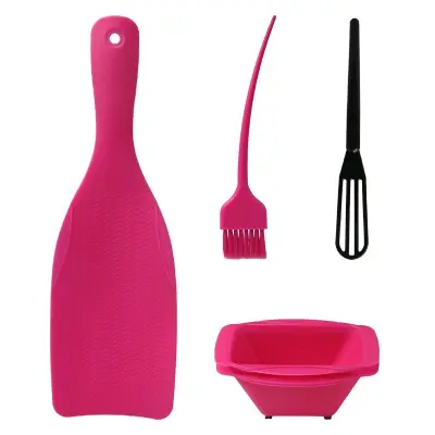 4-delni komplet za poudarjanje las - profesionalni komplet za barvanje las Pink