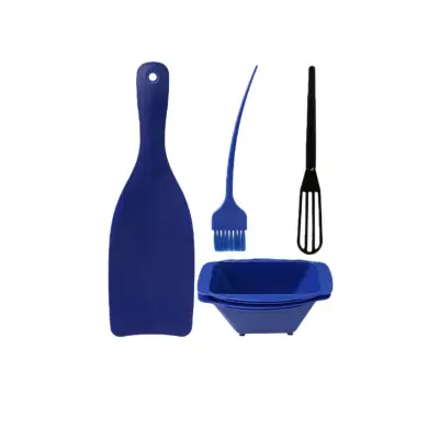 4-delni komplet za poudarjanje las - profesionalni komplet za barvanje las Blue