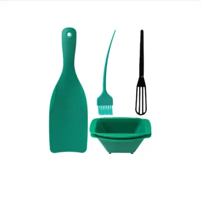 4-delni komplet za poudarjanje las - profesionalni komplet za barvanje las Green