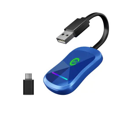 2-v-1 Brezžični Adapter CarPlay - Žično na Brezžični CarPlay & Android Auto