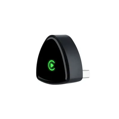 2-v-1 Brezžični Adapter CarPlay Združljiv z Apple: Žično na Brezžično Black