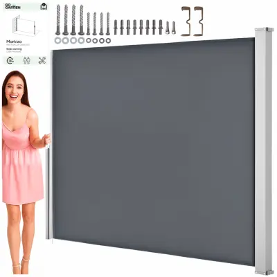 Tenda za teraso, stranski pokrov, zaslon, rolo zavesa, terasa, balkon, paviljon, 300x200 GoGarden