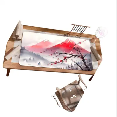 Podloga za miško in tipkovnico z motivom starodavne slike - naravna guma  S