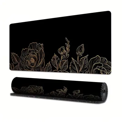 Cvetlična serija nedrseča podloga za miško iz naravne gume za dom, pisarno in igre  M