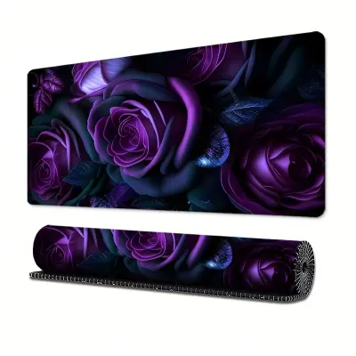 Cvetlična gumijasta podloga za miško - nedrseča, kreativna zasnova za dom in pisarno  S