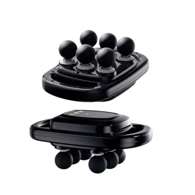 6-glavna profesionalna terapevtska fascia pištola: masažer za globoko tkivo Black